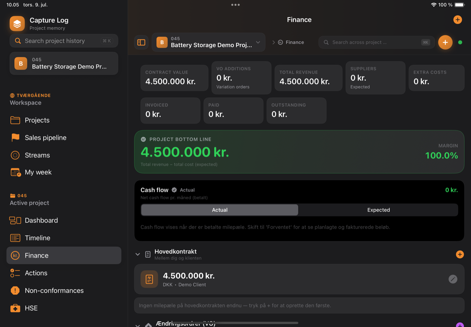The economy module in Capture Log